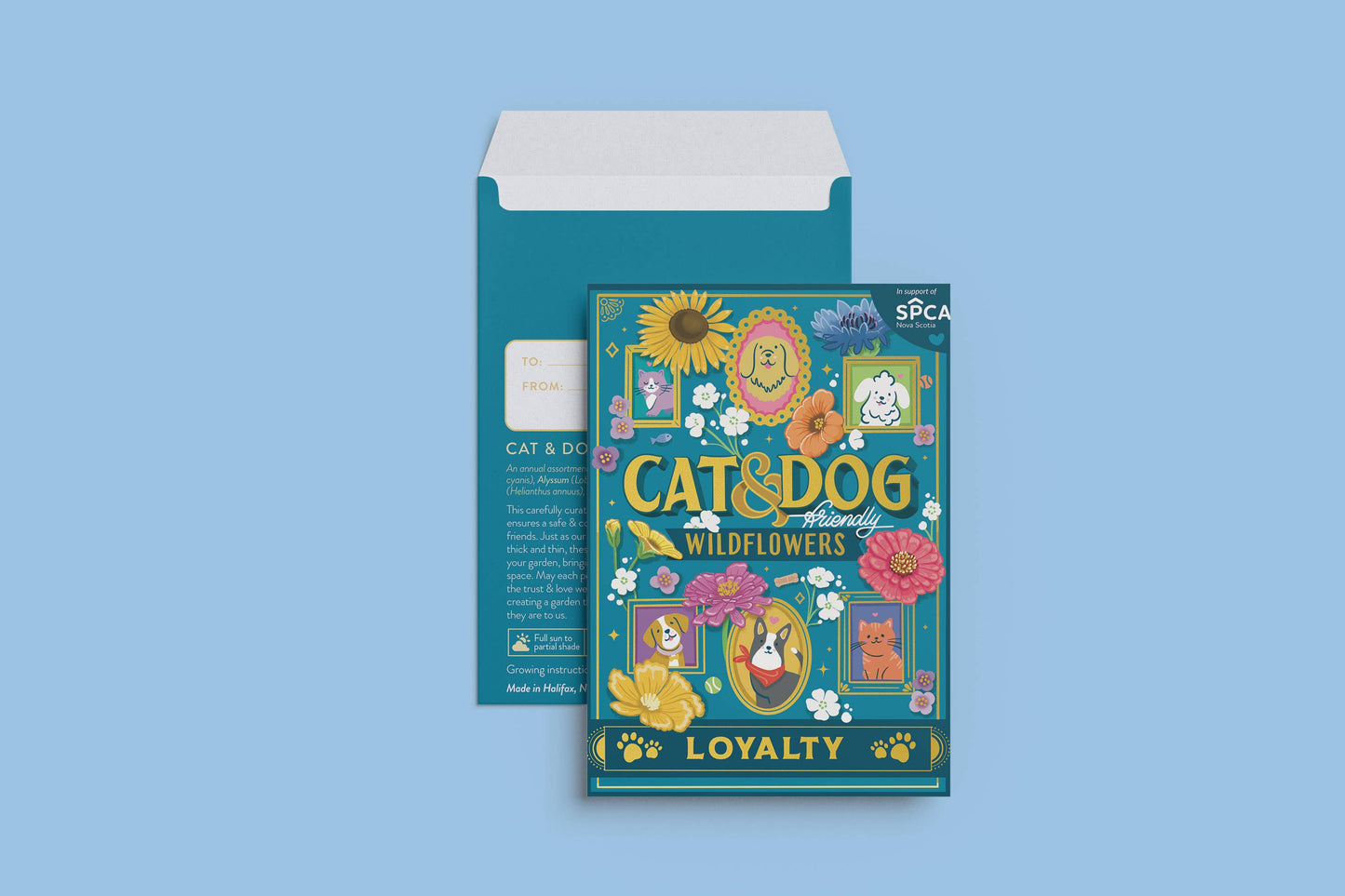 Cat and Dog-Friendly Wildflowers (Loyalty) - Seed Packet