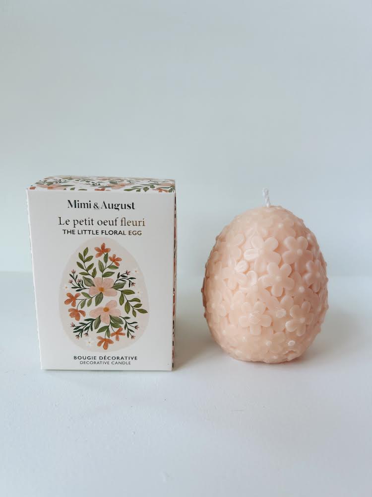 The Little Floral Egg Candle