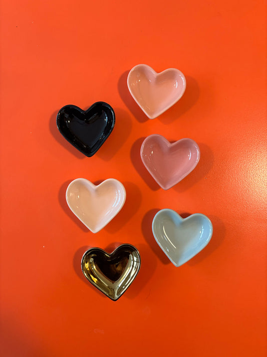 Heart Shaped Pinch Bowl / Trinket Tray