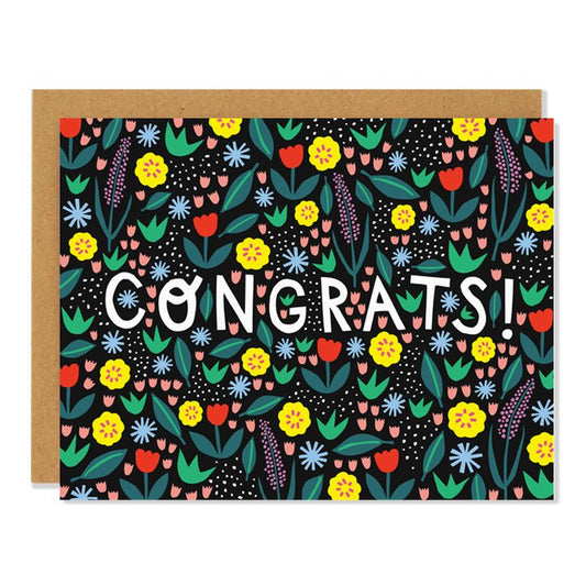 Congrats June Floral Card