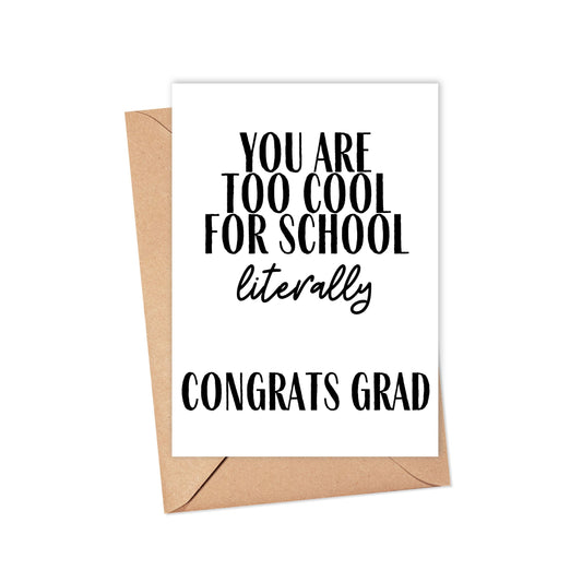 Funny Graduation Card - Congratulations Greeting Cards Cute